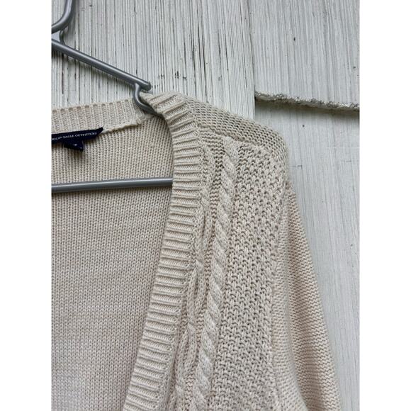 American Eagle Outfitters Cable Knit Grandpa Cardigan Small - Picture 2 of 8